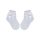 100% cotton baby girl baby ankle socks with crochet upper part - with bow decoration - white - 13-14