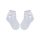 100% cotton baby girl baby ankle socks with crochet upper part - with bow decoration - white - 14-15