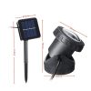 Waterproof solar LED garden lamp with an accessory that can be inserted into the ground