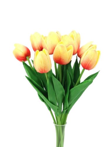 Tulipan z pianki fibrowej mlecznej - pomarańczowy 32CM 1szt