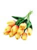 Szálas polifoam tulipán - narancs 32CM 1db