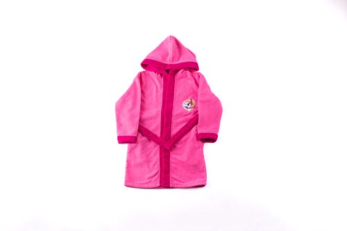 Children's robe - Microfiber hooded - Disney Princess - 122-128 - pink