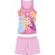 Letnia pijama dziecięca bez rękówów Disney Princesses - bawełniana pijama - jasnoróżowa - 98