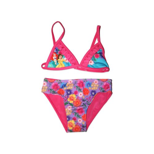 Disney Princess two-piece swimsuit for little girls - with flower pattern - pink - 104