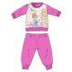 Disney Princesses winter thick baby pajamas - cotton flannel pajamas - dark pink - 92