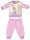Gruba zimowa pijama dziecięca Disney Princesses - bawełniana pijama flanelowa - jasnoróżowa - 86