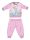 Disney Princesses winter cotton baby pajamas - interlock pajamas - light pink - 86