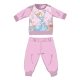 Disney Princesses winter cotton baby pajamas - interlock pajamas - light pink - 86