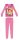 Gruba zimowa pijama dziecięca Disney Princesses - bawełniana flanelowa pijama - ciemny róż - 110