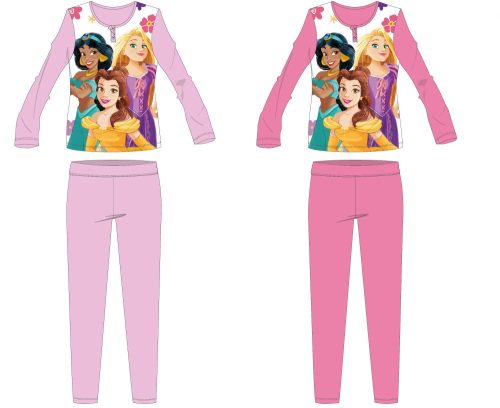 Disney Princess cotton jersey children's pajamas - pink - 104