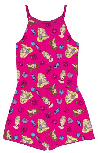 Disney Princesses summer cotton overalls - pink - 104