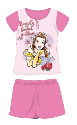 Disney Princess summer short-sleeved children's pajamas - cotton jersey pajamas - pink - 104