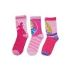 Children's cotton ankle socks - 3 pairs - Disney Princesses - pink - 27-30