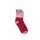 Non-slip children's ankle socks - Disney Princesses - plush - burgundy-pink - 31-34