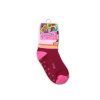 Non-slip children's ankle socks - Disney Princesses - plush - Bell pattern - burgundy-light pink - 23-26