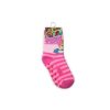 Non-slip children's ankle socks - Disney Princesses - plush - pink striped - 27-30