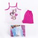 Princesses baby girl cotton pajamas - sleeveless pajamas - summer ensemble - pink - 116