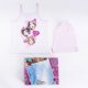 Princesses baby girl cotton pajamas - sleeveless pajamas - summer ensemble - light pink - 128