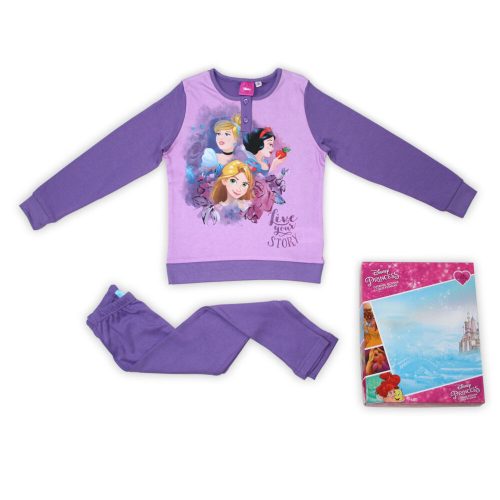 Winter cotton children's pajamas - Disney Princesses - purple - 122