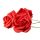 Czerwona róża piankowa o sredniky 7 cm z łodygą