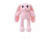 Plush bunny - bunny with extendable ears and legs, 30 cm, pink