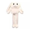 Plush bunny - bunny with extendable ears and legs, white, 30 cm