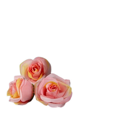 Floare de matase roz 4 cm