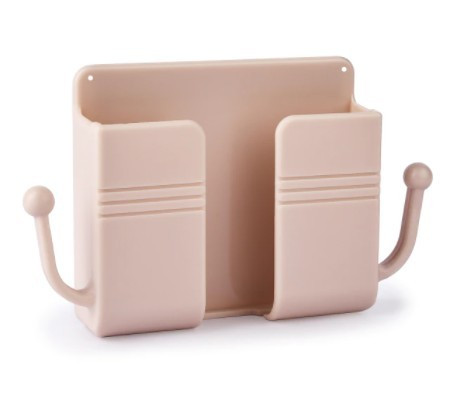 Pink wall-mounted phone holder