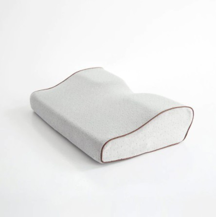 Gray memory foam ergonomic pillow