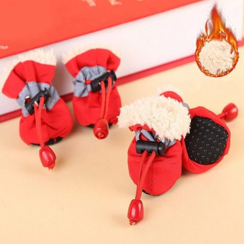 Waterproof shoes for dogs Red 0.5-1 kg