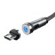 Rotatable magnetic fast charging cable - micro USB