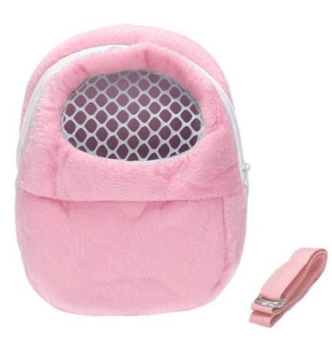 Breathable pet carrier bag, pink L