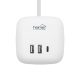 Home CUBE2 kocka elosztó, max. 3680 W, USB töltő, 3 aljzat gyermekvédelemmel, 1,5 m hosszú vezeték