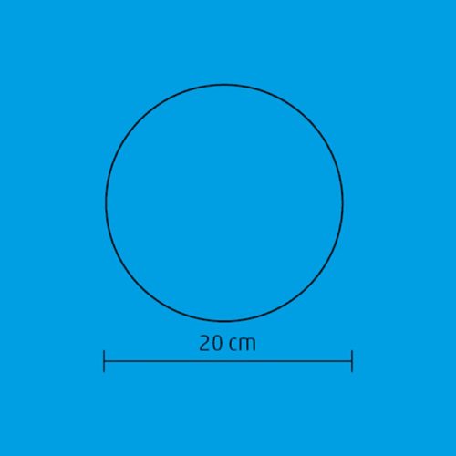 Home GLE 20/WW, EVA gömb dekoráció, rugalmas alapanyag, 2 db LED, 20 cm átmérő