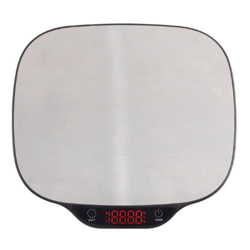 Home HG M 15 konyhai mérleg, méréshatár 15 kg, mérési pontosság: 1 g, tára funkció, világító piros LED kijelzővel, automatikus kikapcsolás,