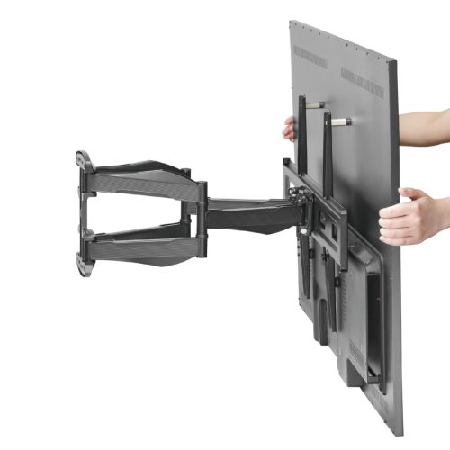 Home LCDH 33 LCD/LED TV fali tartó, 37"-80" képernyőméretig, 45 kg teherbírás, teljesen mozgatható, fali rögzítő elemek tartozékok