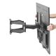 Home LCDH 33 LCD/LED TV fali tartó, 37"-80" képernyőméretig, 45 kg teherbírás, teljesen mozgatható, fali rögzítő elemek tartozékok
