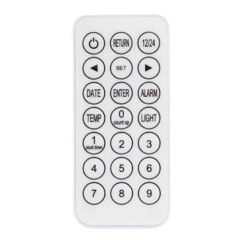 Home LTC 05 digitális, 3D LED ébresztőóra, 128 mm magas fehér kijelző, kitűnően leolvasható, háromféle fényerősség, idő, dátum és hőmérséklet-kijelzés