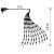 Home ML 200/WH micro LED-es fényfüzérköteg, 200 db hidegfehér micro LED, 10 ágú, vékony, ezüstszínű vezeték, hálózati adapter, kül- és beltéri kivitel