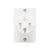Home NV 23/WH hálózati elosztó, 3 EURO aljzat gyermekvédelemmel ellátva, max. 3 x 500 W, fehér