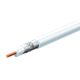 Home S 6TSP/WH koax kábel, 75 Ohm, PVC és PE szigetelés, réz bevonatú acél ér, alumínium + PET fólia 96 szál aluharisnya, 100m, fehér