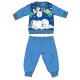 Snoopy long thin baby pajamas - cotton jersey pajamas - light blue - 86