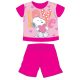 Snoopy short-sleeved summer cotton baby pajamas - pink - 80