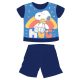 Letnia, bawełniana pijama dziecięca Snoopy z krótkim rękawem - ciemnoniebieska - 92