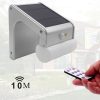 38 LED solar-powered elegant outdoor motion sensor wall lamp with remote control