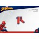 Spiderman non-slip thermal plush ankle socks for children - red - 27-30