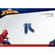 Spiderman non-slip plush ankle socks for children - dark blue-light blue-blue - 31-34