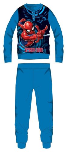 Spiderman fleece pajamas - winter thick children's pajamas - light blue - 98