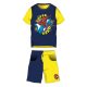 Spiderman cotton summer ensemble - t-shirt-shorts set - yellow-dark blue - 122