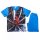 Short-sleeved cotton children's pajamas - Spiderman - medium blue - 134